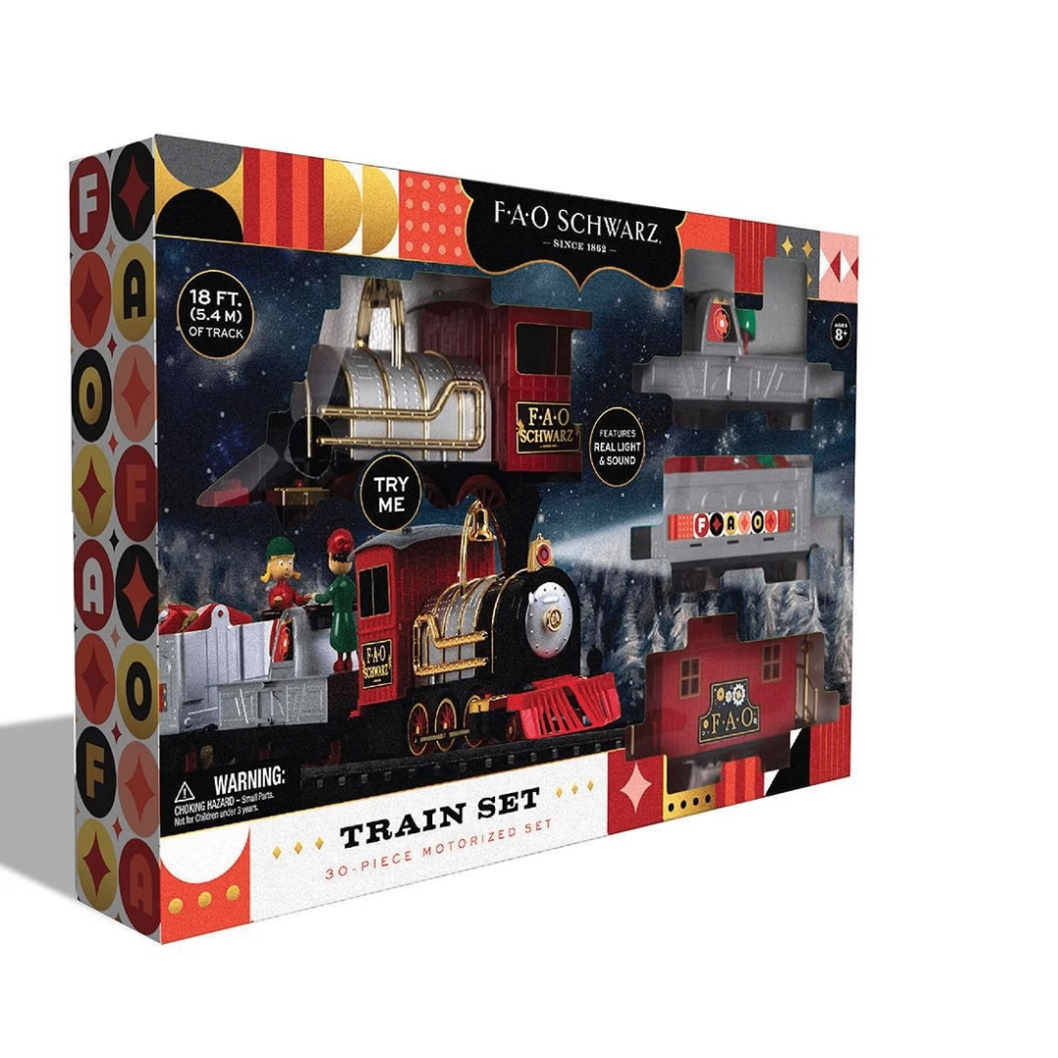 FAO SCHWARZ - Classic Motorized Train Set, 30ш