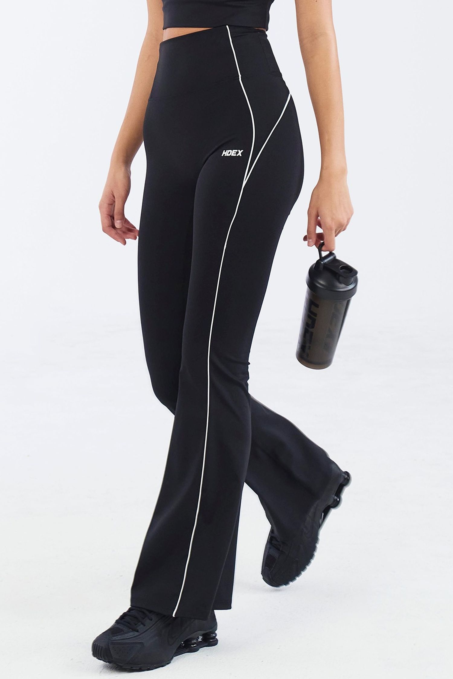 Womens Support Piping Bootcut Leggings