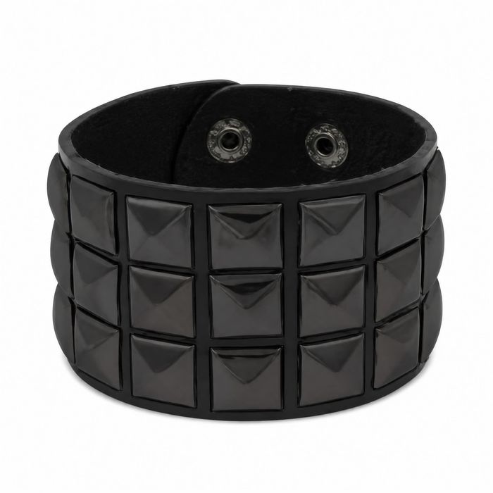 Black Studded Cuff 