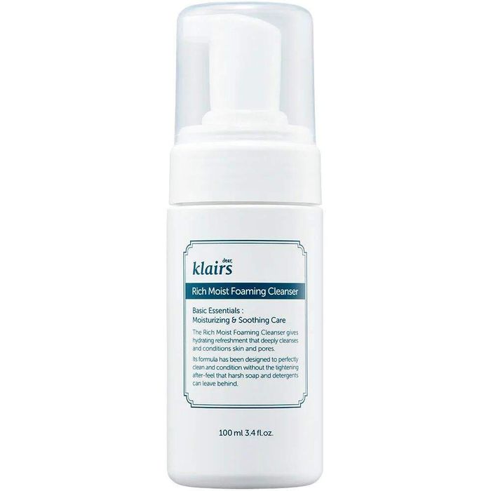 Dear Klairs, rich moist foaming cleanser