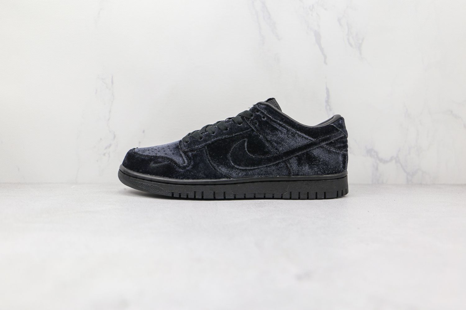 Nike x Dover Street Market Dunk Low "Triple Black Velvet"