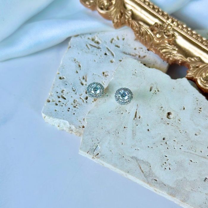 Циркон S925 мөнгөн ээмэг