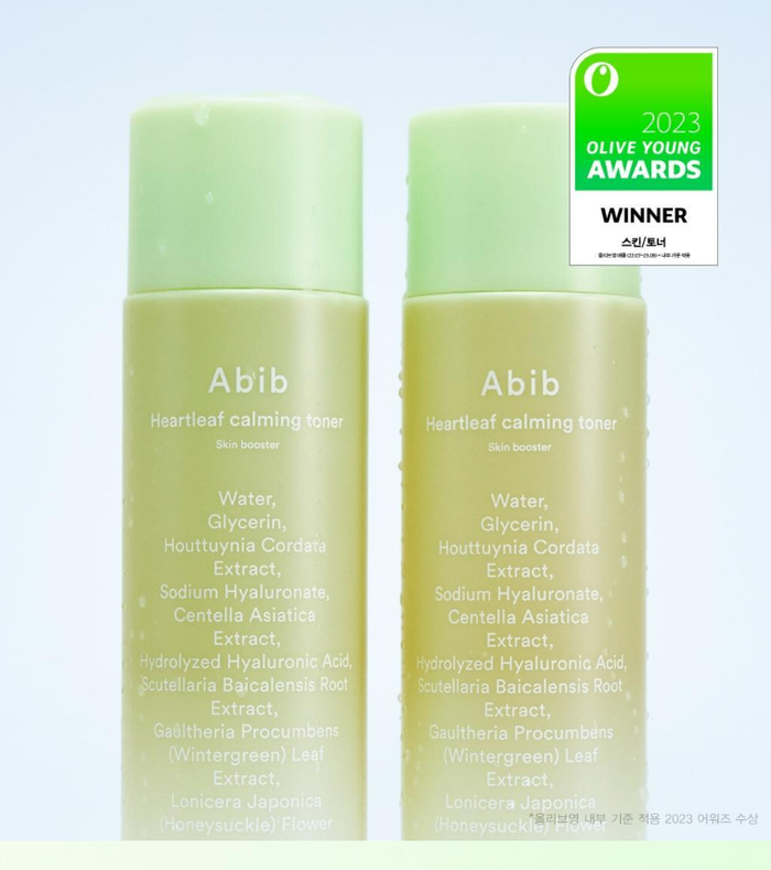 ABIB HEARTLEAF CALMING TONER (skin booster)