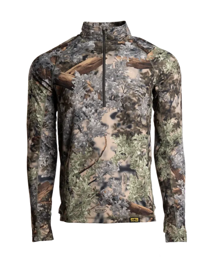 KINGS CAMO - ELEVATION 1/4 ZIP TEE DESERT SHADOW 