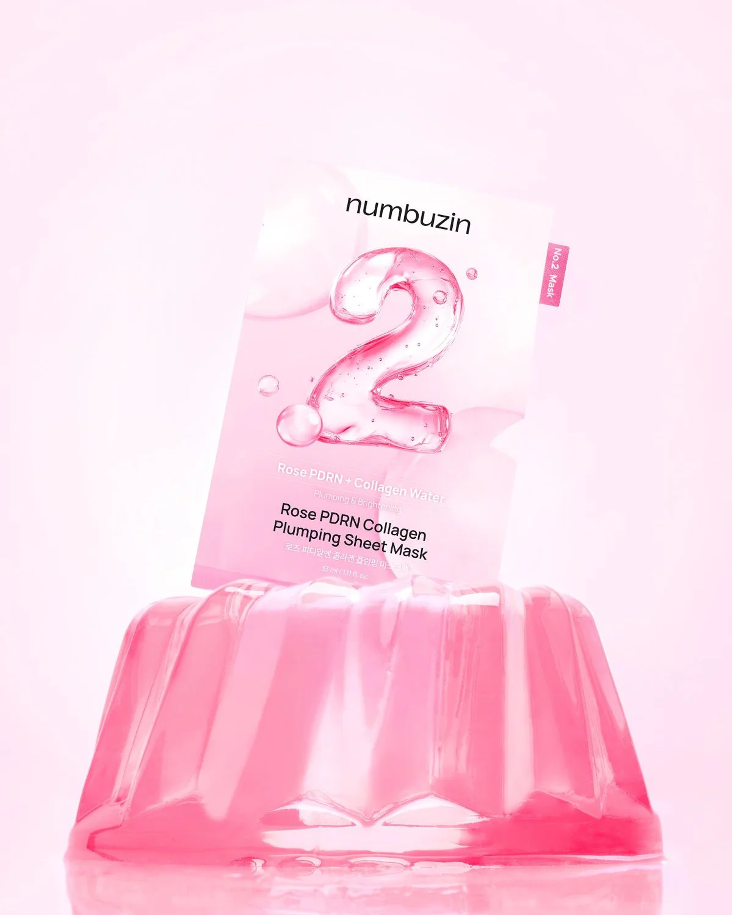 NUMBUZIN No.2 Rose PDRN Collagen Plumping Sheet Mask 