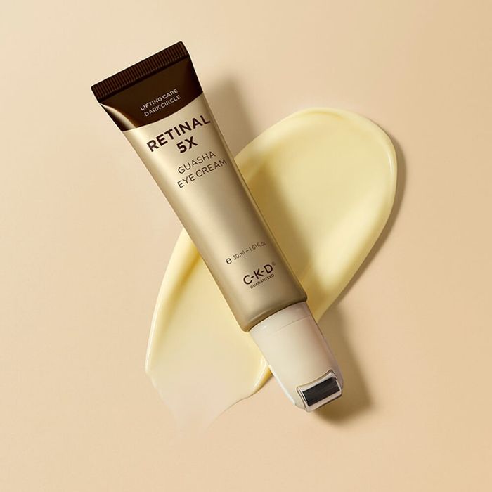 CKD Retinal 5x Guasha Eye Cream - Зовхины Үрчлээ Хар Хүрээ Арилгах Гуаша Роллертой Тос 30ml