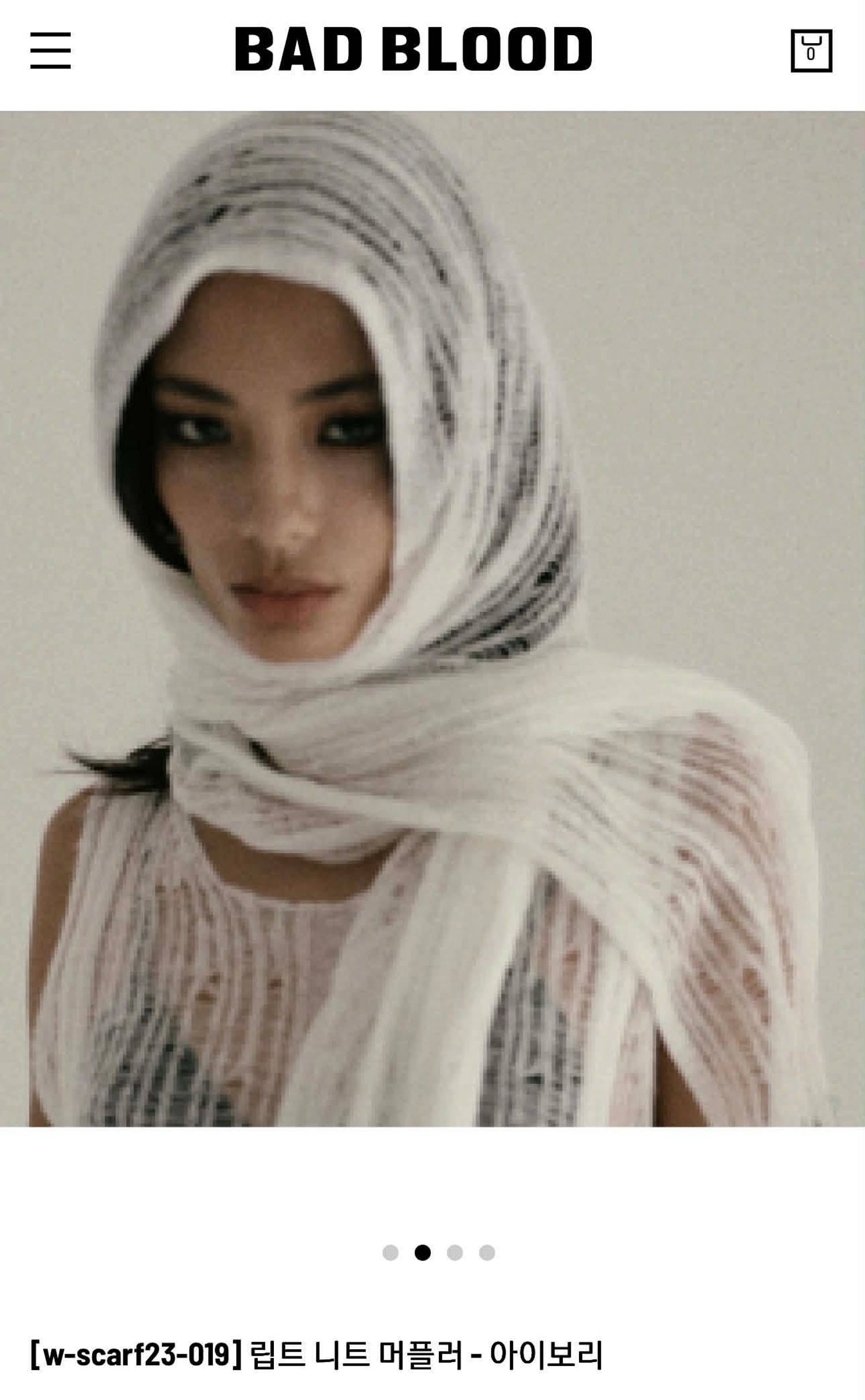 badblood w scarf white