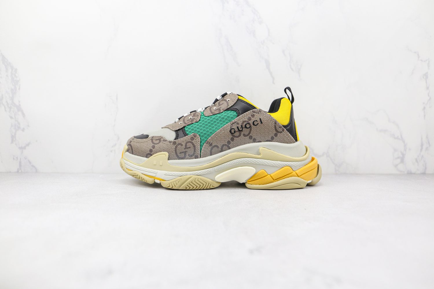 Gucci x Balenciaga Wmns Triple S 'The Hacker Project - Beige Yellow'