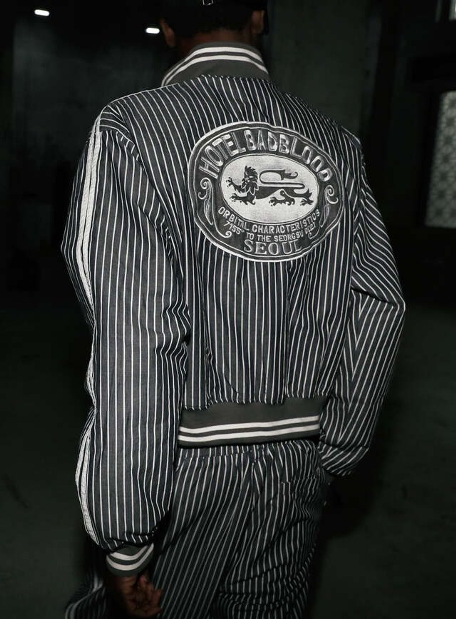 Reversible Pinstripe Tracksuit - Grey
