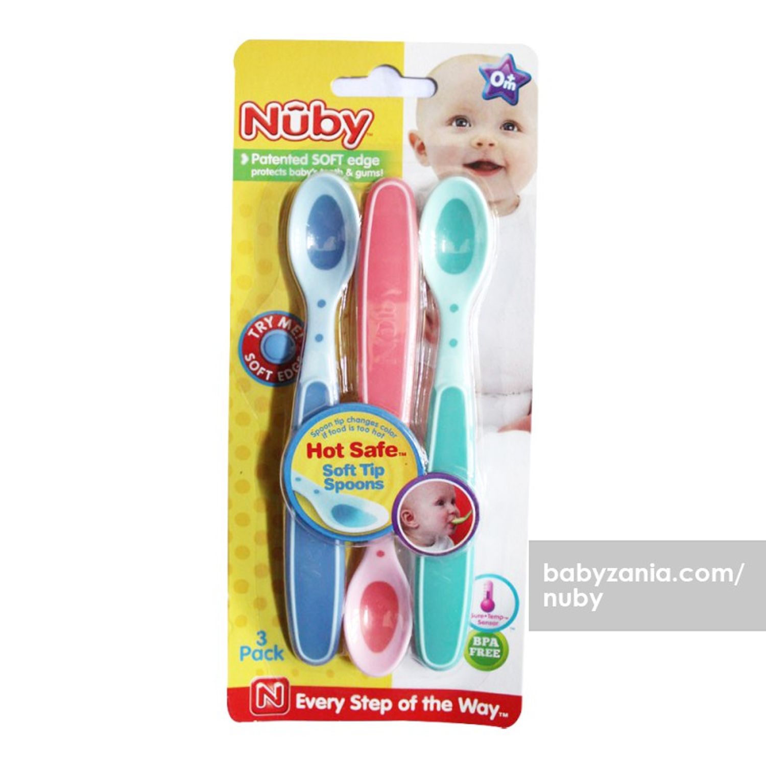  Nuby халуун мэдэрдэг 3 ш хоолны халбага, 4+сар Халбага  0509599 