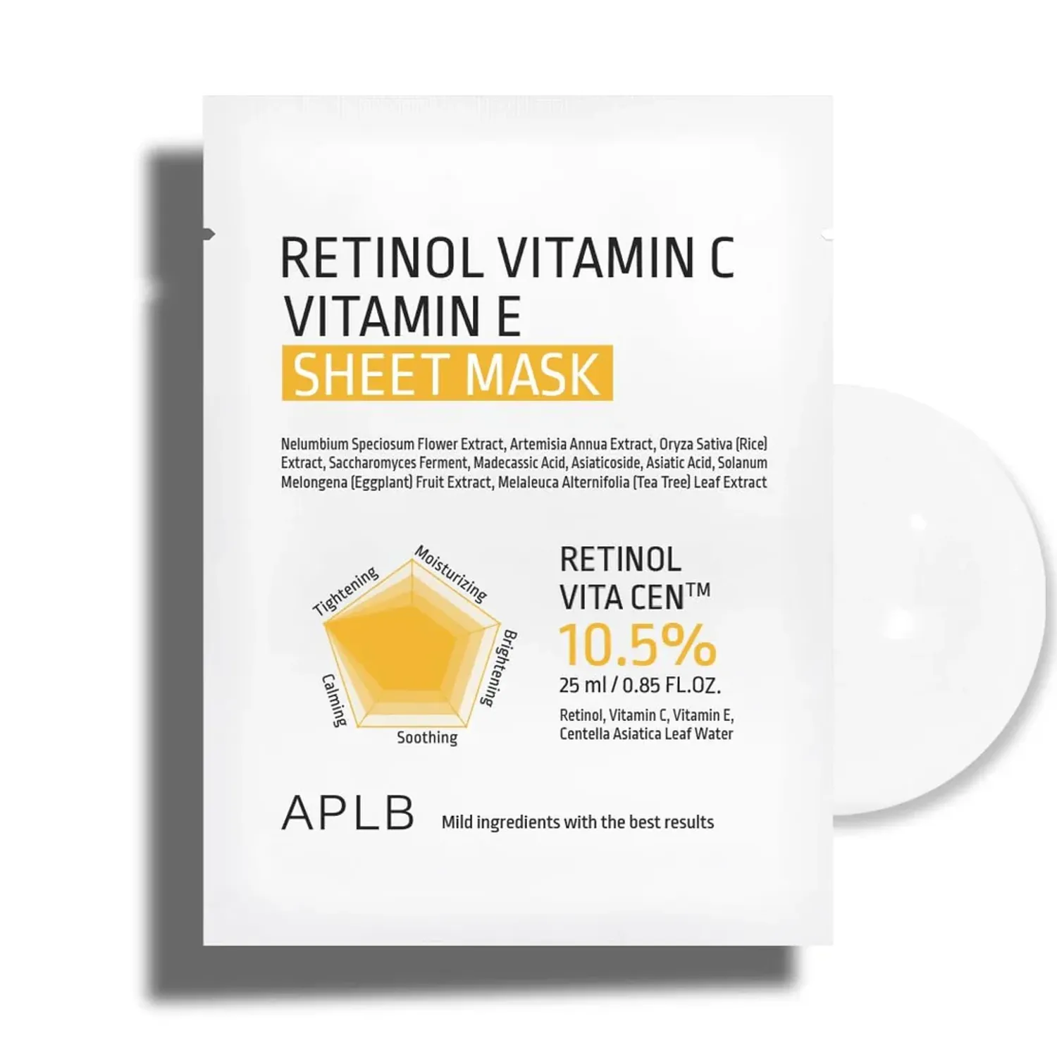 APLB Retinol Vitamin C Vitamin E Sheet Mask