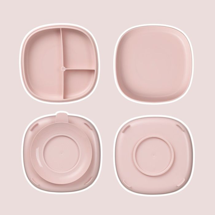 2 in 1 наалддаг таваг / 2 in 1 suction plate - blush
