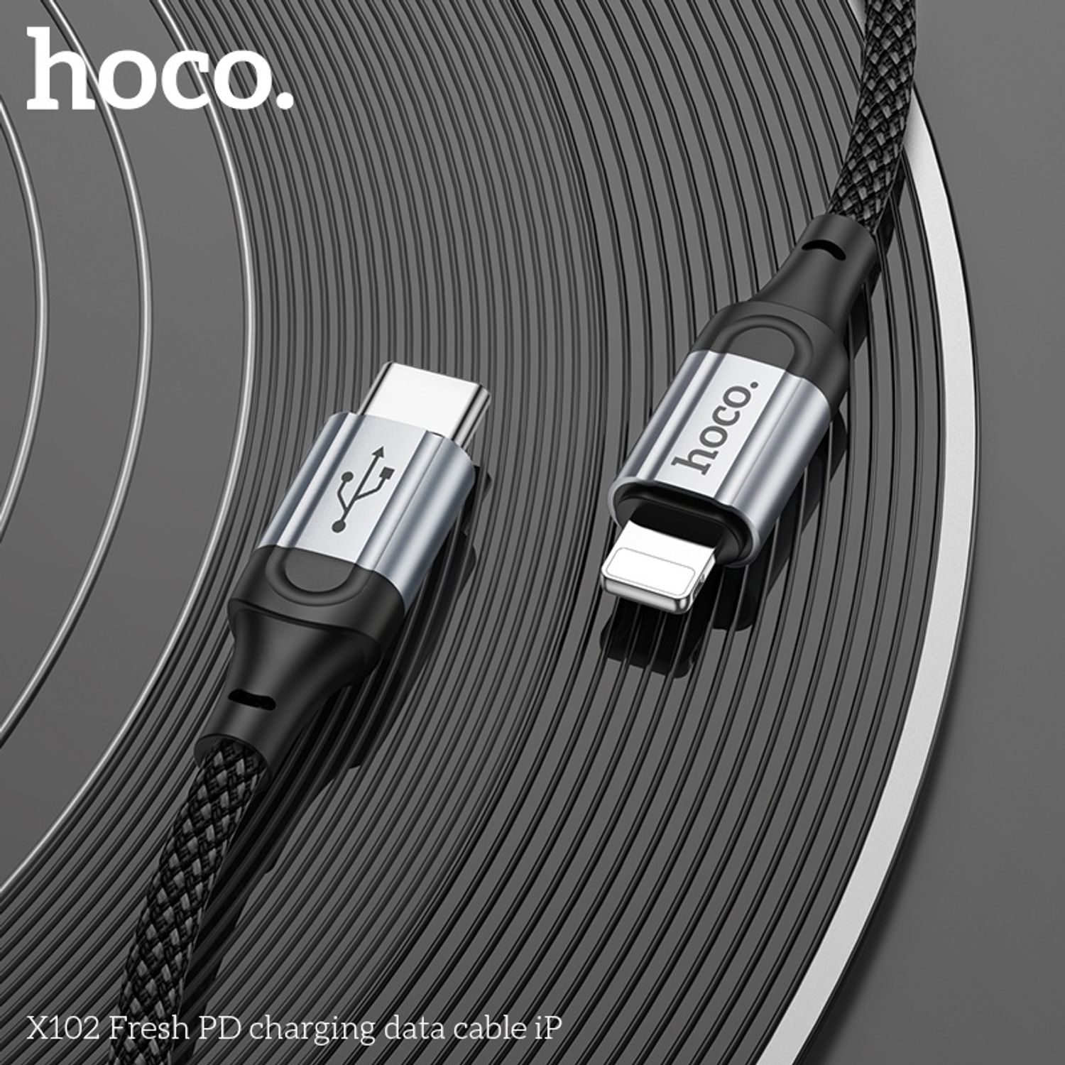 Hoco X102 Fresh Хурдан Цэнэглэгч Кабель (iPhone)