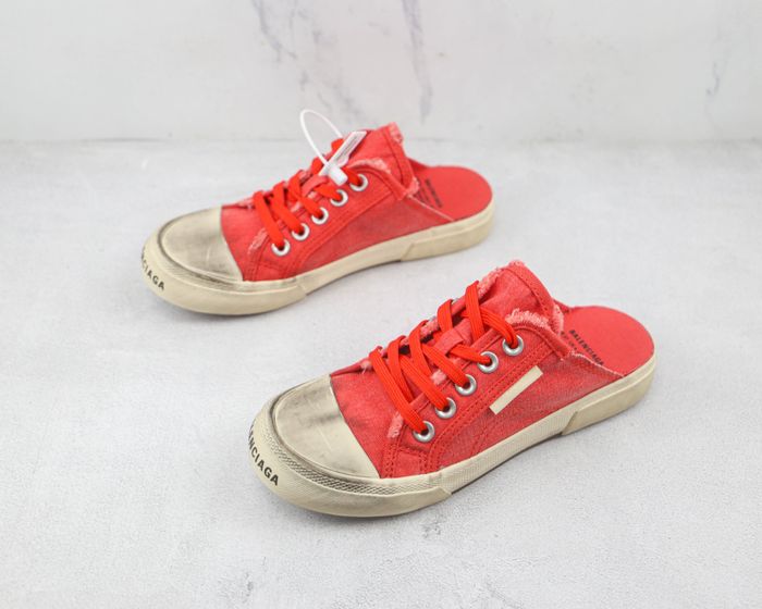 Balenciaga Paris Mule in Red