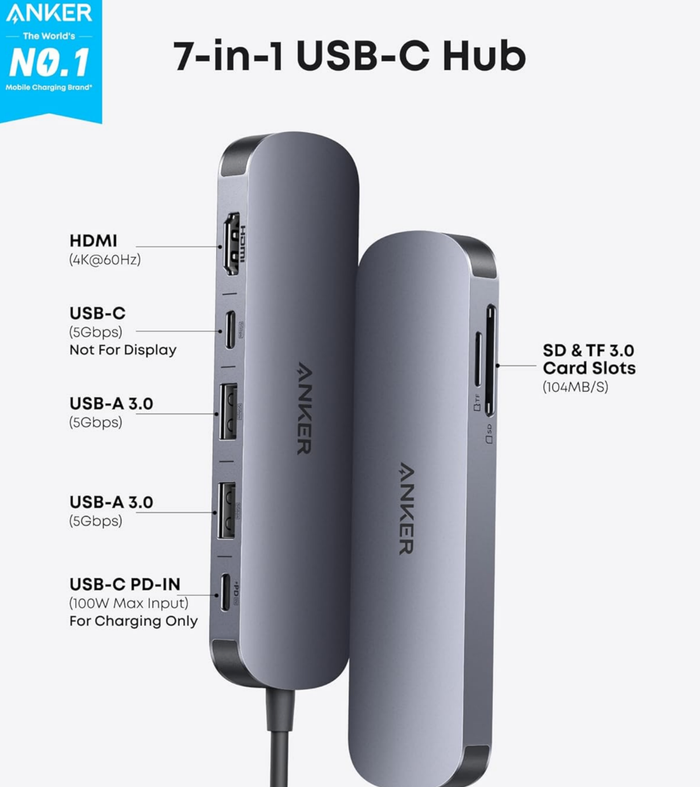 Anker 7-IN-1 HUB Multi-port Adapter