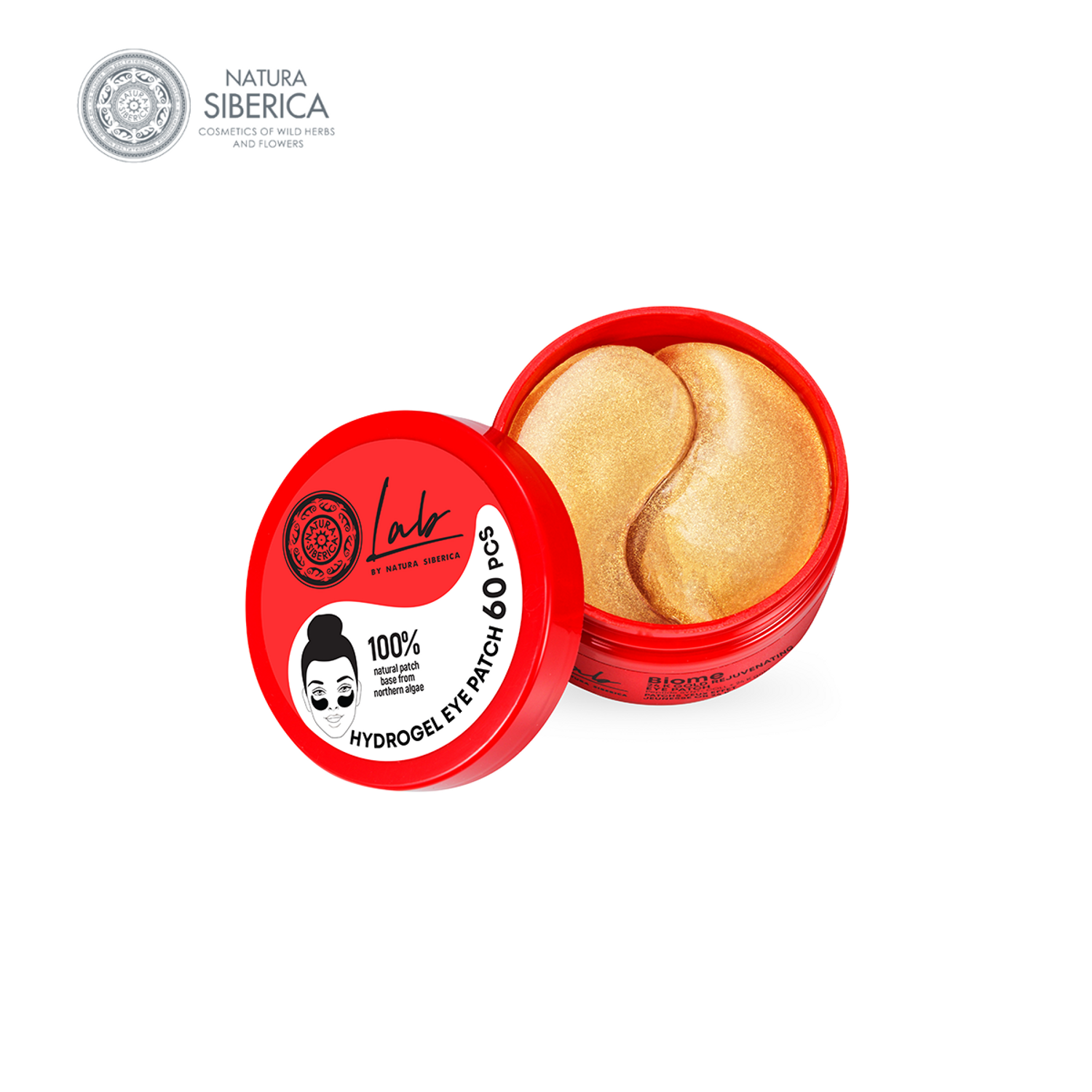 LAB BIOME: Залуужуулах үйлчилгээтэй зовхины алттай патч маск, 60ш