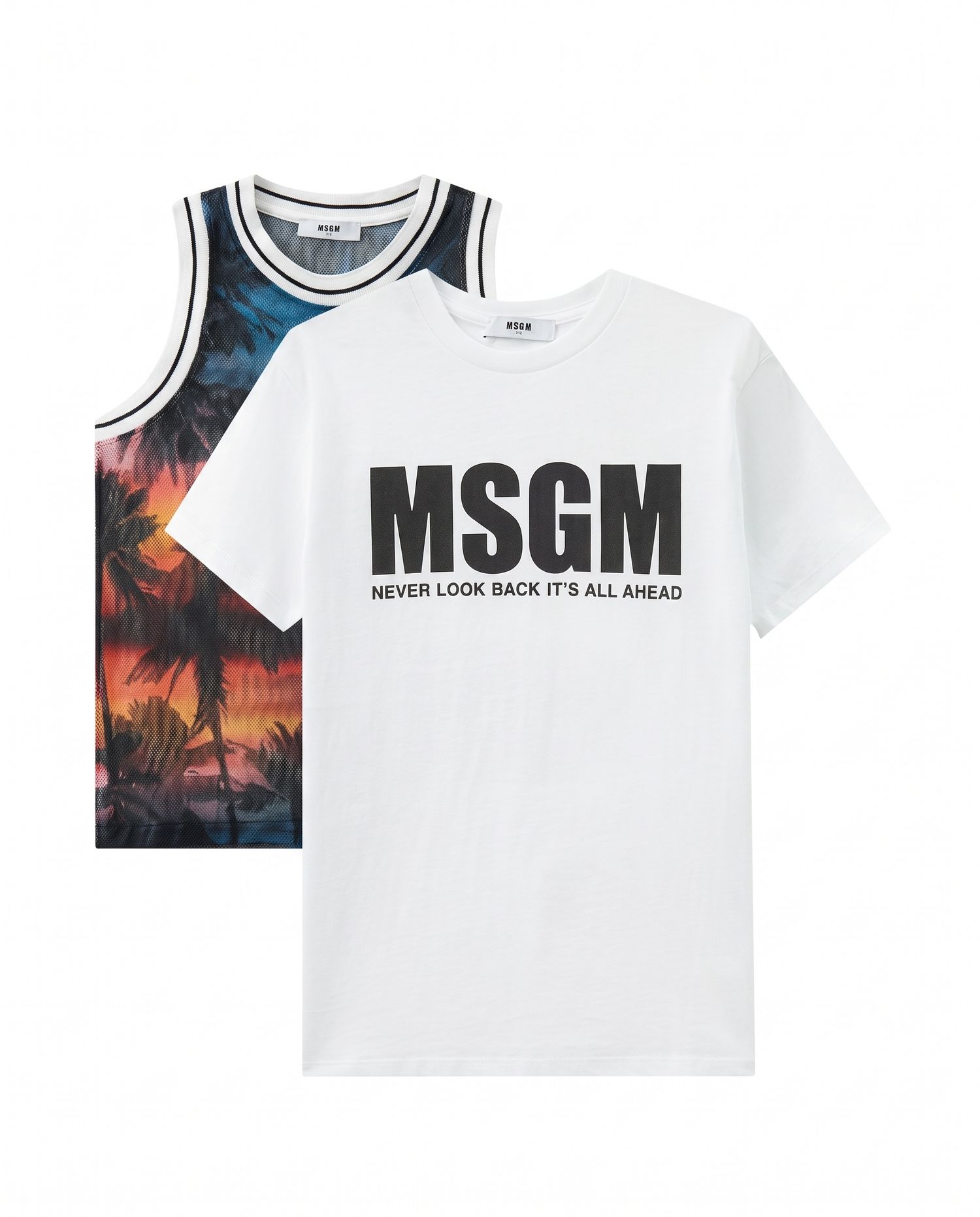 JERSEY T-SHIRT, MESH TANK TOP