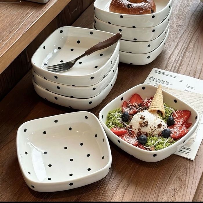Polka Dot дөрвөлжин хос аяга
