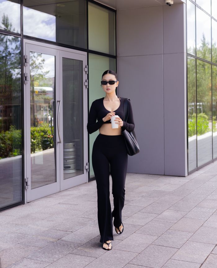 Refine Flare Leggings Black