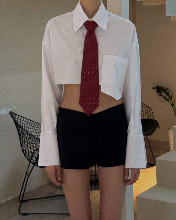 NECKTIE - RED DOTTED