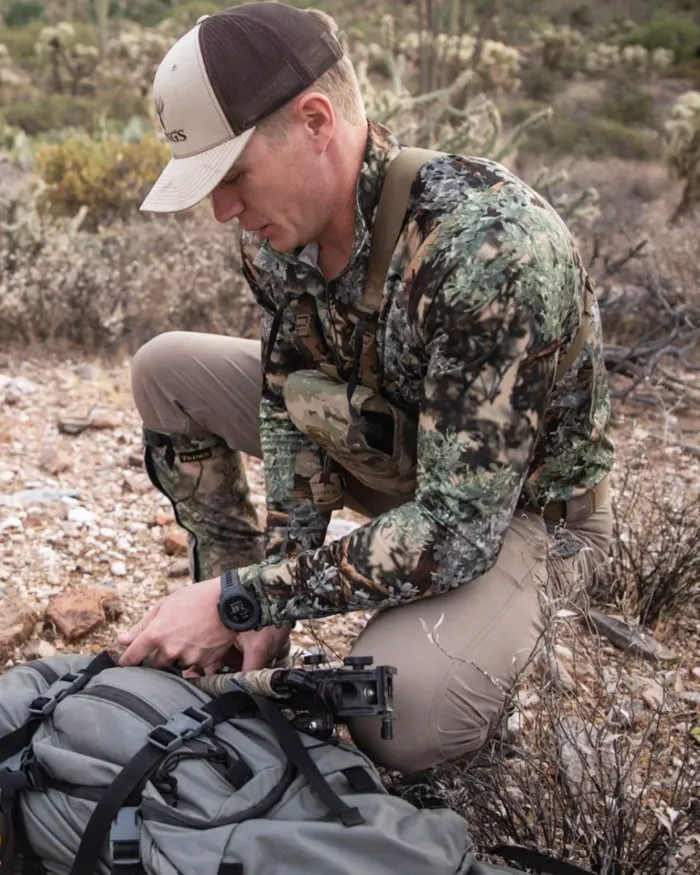KINGS CAMO - ELEVATION 1/4 ZIP TEE DESERT SHADOW 