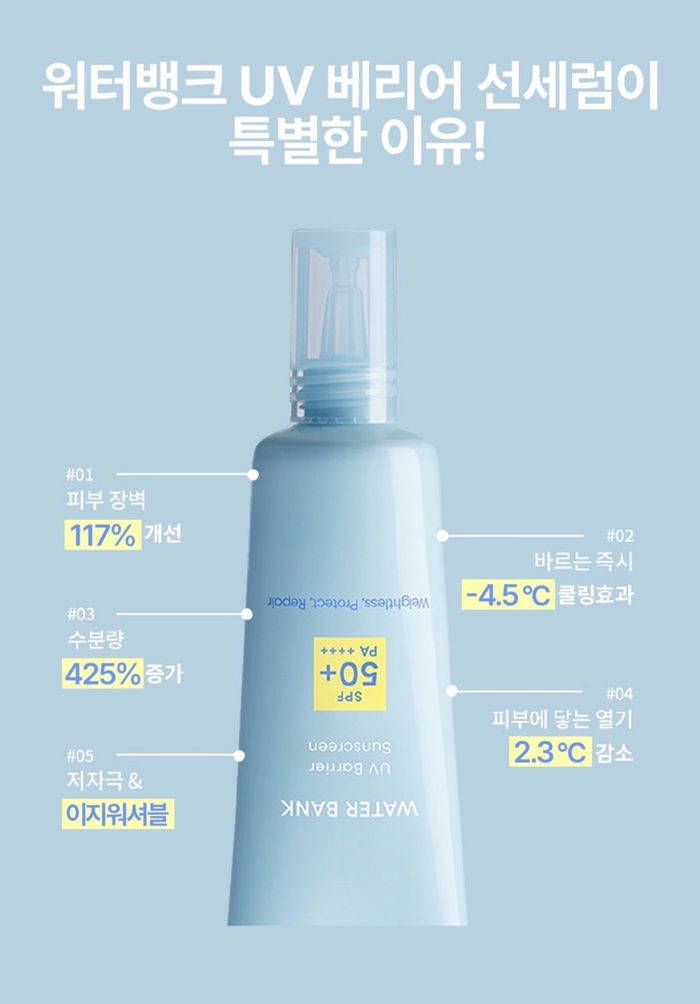 LANEIGE WATER BANK UV BARRIER SUNSCREEN 50ML+25ml set