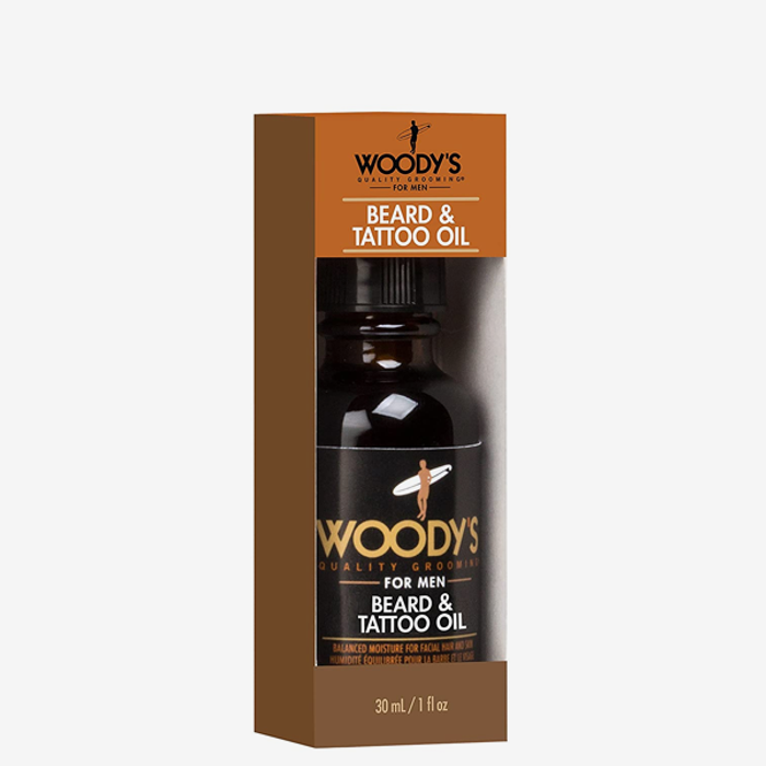 Сахал, шивээсний тос - Woody's Beard & Tattoo Oil 30ml