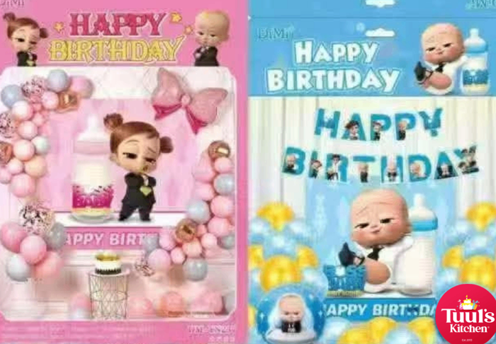 Boss Baby Balloon set (ягаан/цэнхэр) 
