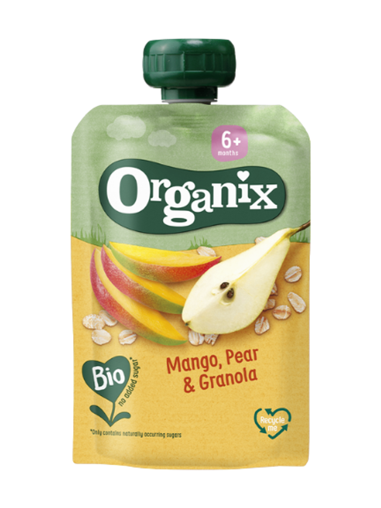 Mango, Pear & Granola Pouch / Манго, лийр, гранолатай нухаш 100 гр