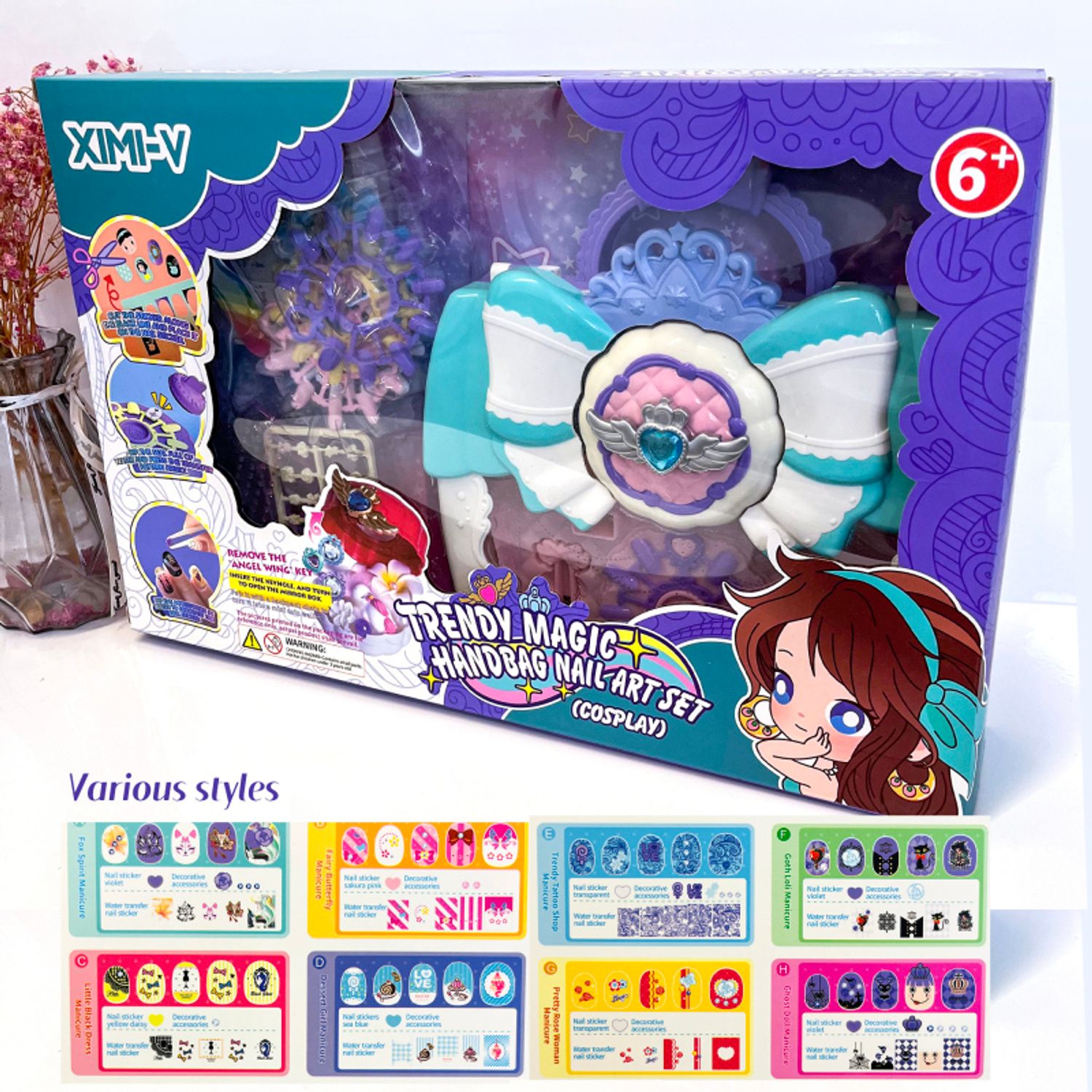 Trendy Magic Handbag Nail Art Set (Cosplay)