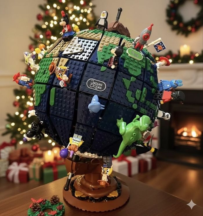 Дэлхийн бөмбөрцөг лего