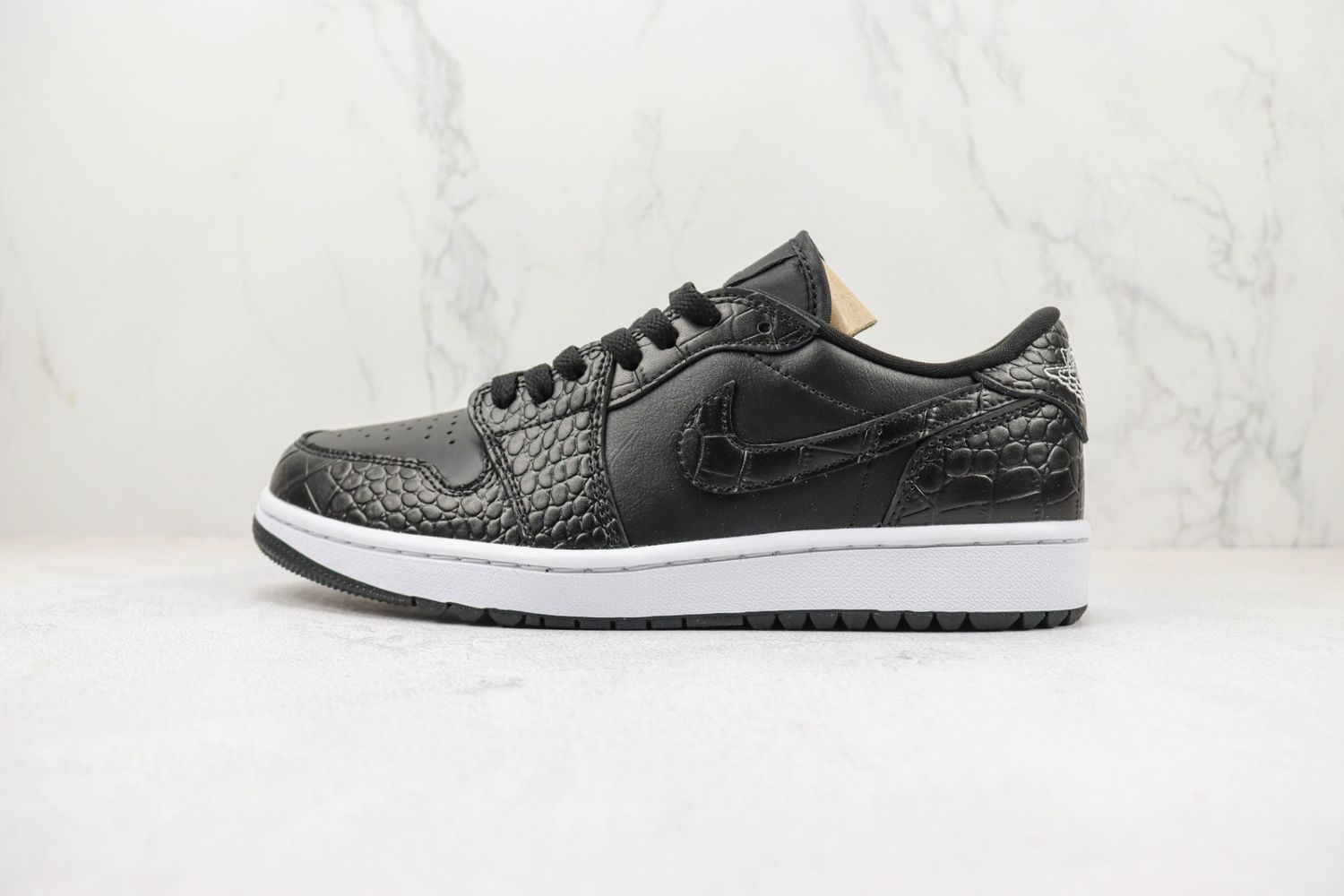 Jordan 1 Retro Low Golf Black Croc