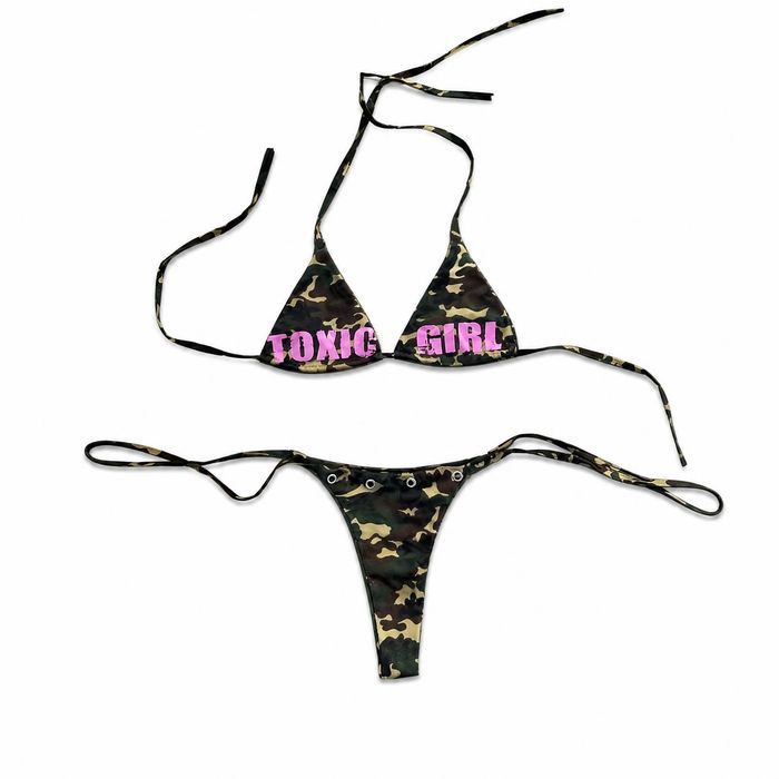 Toxic Girl Camo Bikini