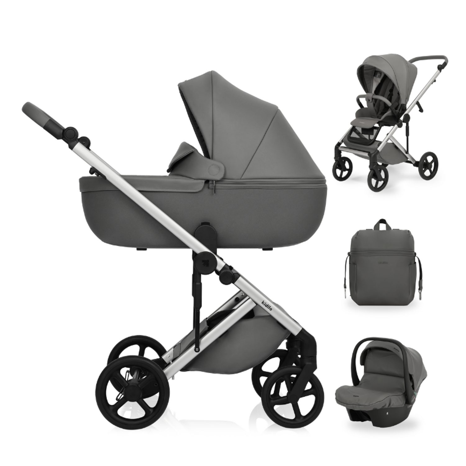 Kidilo - Luxury 3in1, Grey