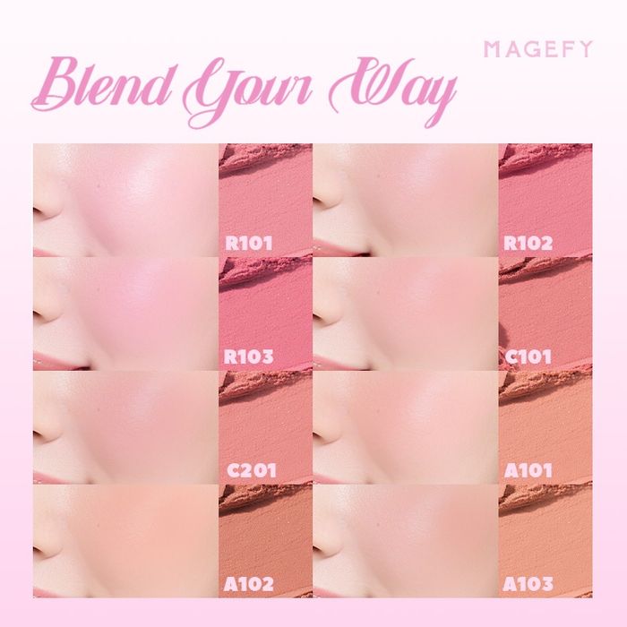 Magefy Matte Oil Control Blush Powder