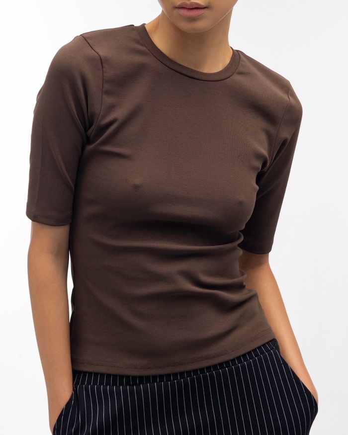 Basic midi sleeve top