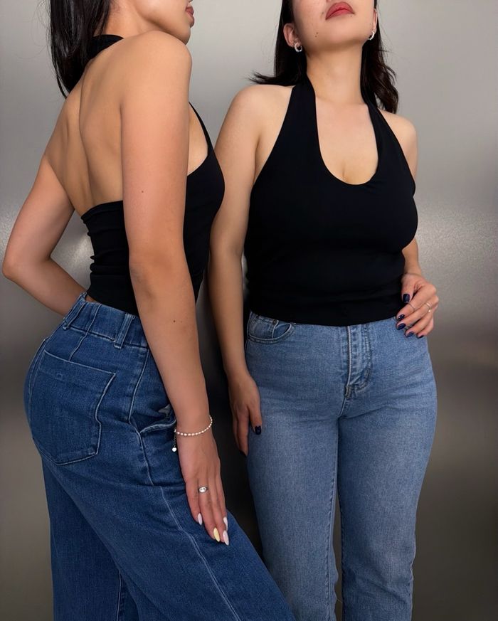 Halter top /black/