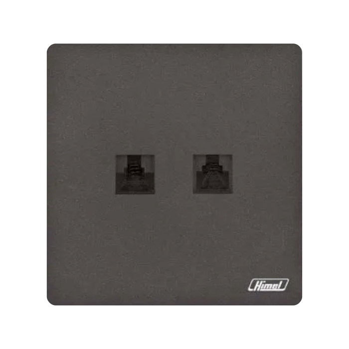 2 Gang Telephone & Cat 6 Data Socket