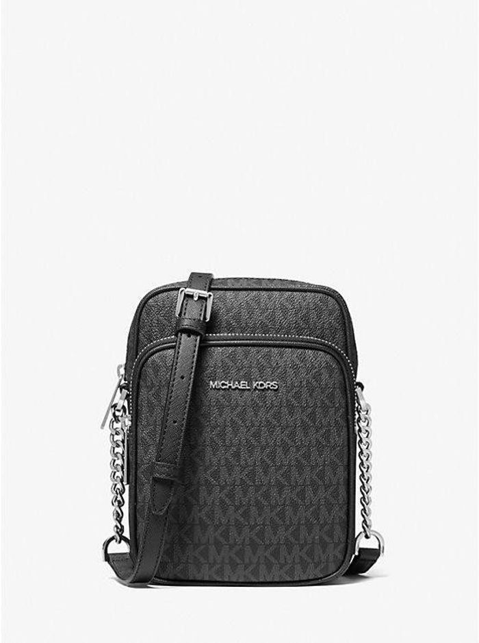 MK logo camera bag black