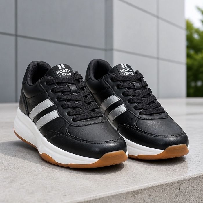 North Star white line black