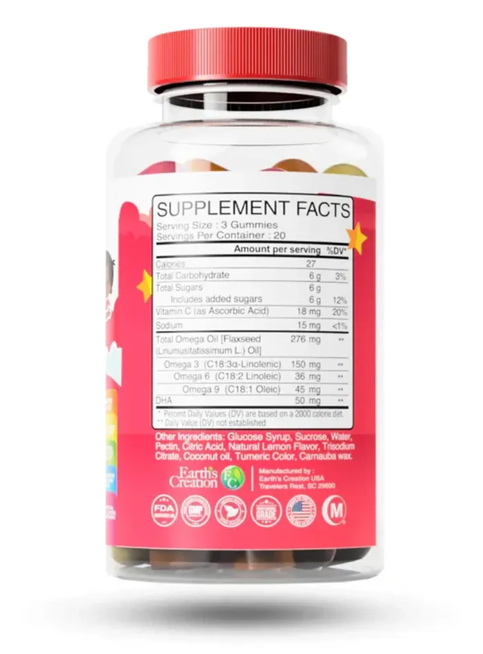 Kids Omega 3 DHA Gummies