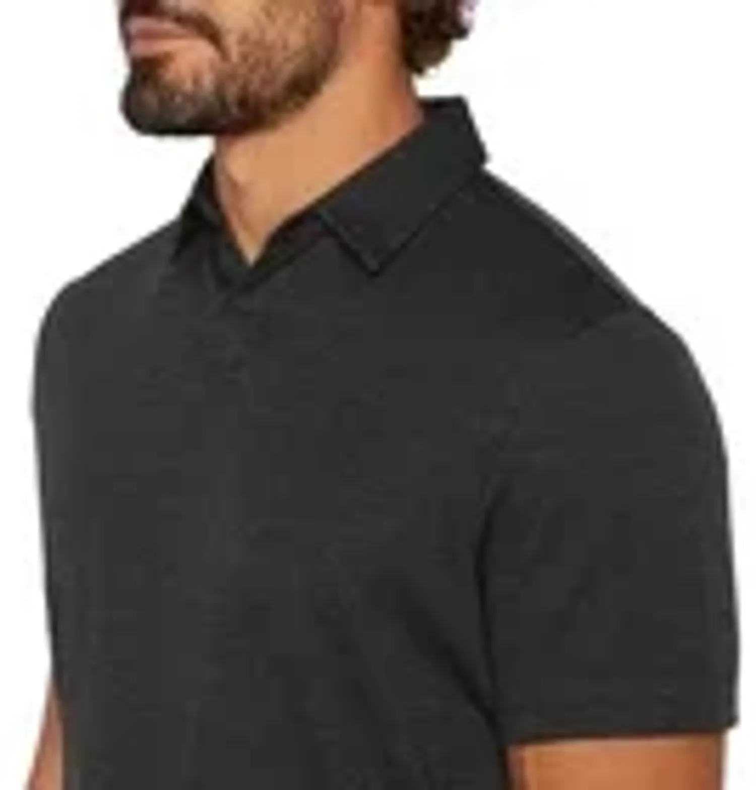 Banana Republic Men's Luxe Touch Performance Polo Shirt, Black, Size L
