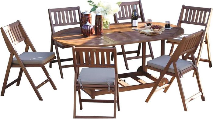 7ширхэгтэй сандал ширээний сэт 212260 OUTDOOR INTERIORS LLC