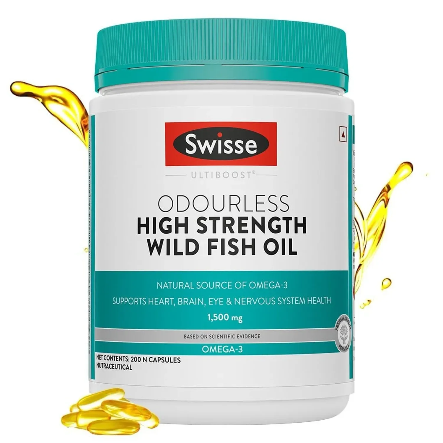 Өндөр тунтай үнэргүй загасны тос / Swisse Ultiboost High Strength Odourless Wild Fish Oil