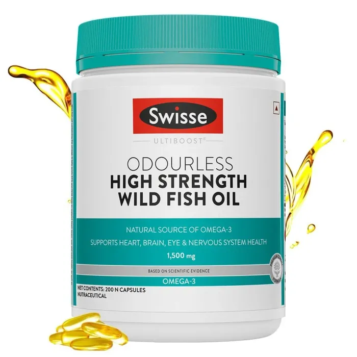 Өндөр тунтай үнэргүй загасны тос / Swisse Ultiboost High Strength Odourless Wild Fish Oil
