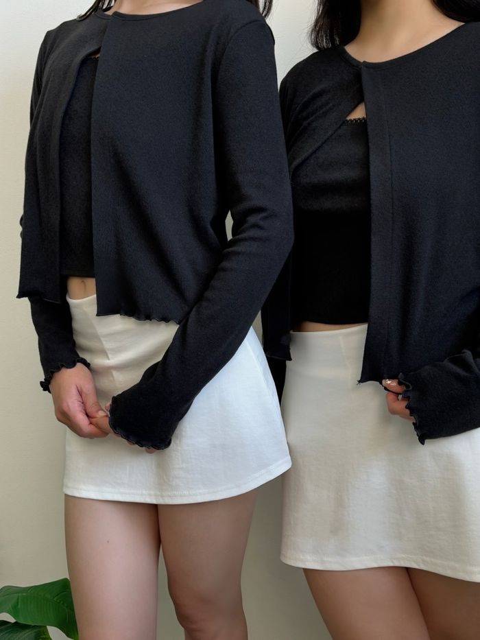 Powder cardigan (black)