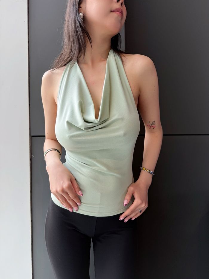 Lyocell halter neck top