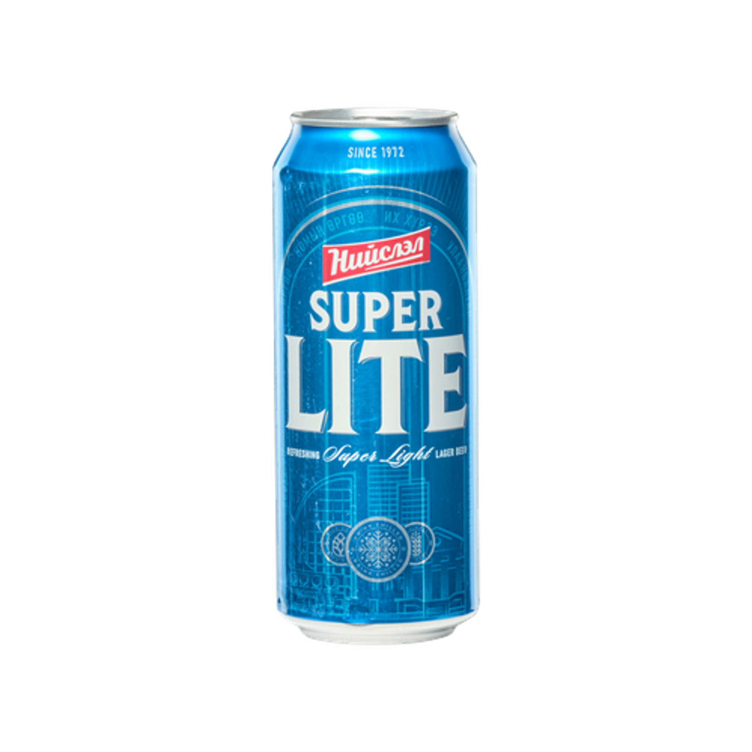 Пиво Нийслэл Lite 500мл цэнхэр 