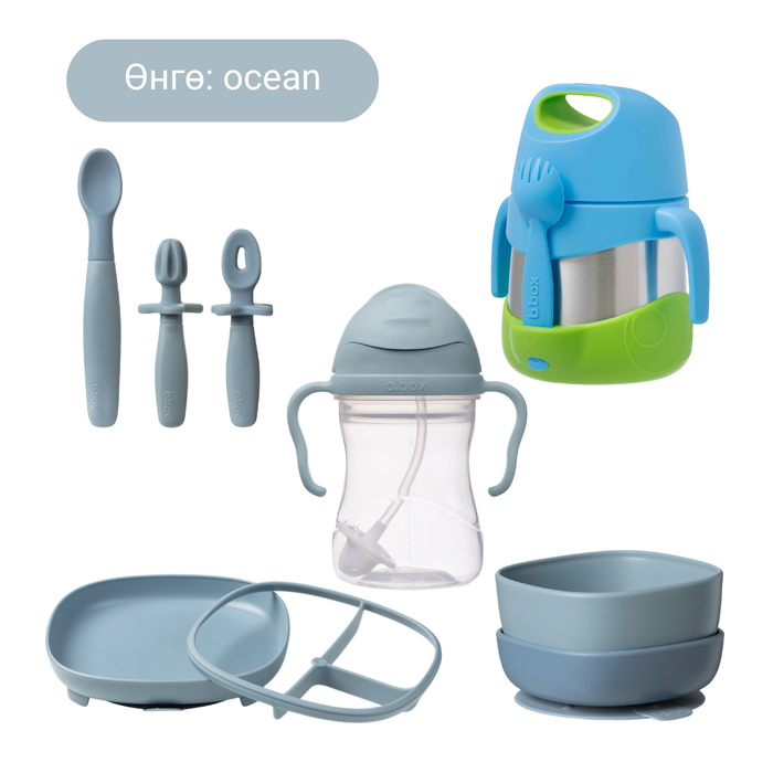 Бор хоолны иж бүрэн багц / The Ultimate Solid Food Bundle - ocean