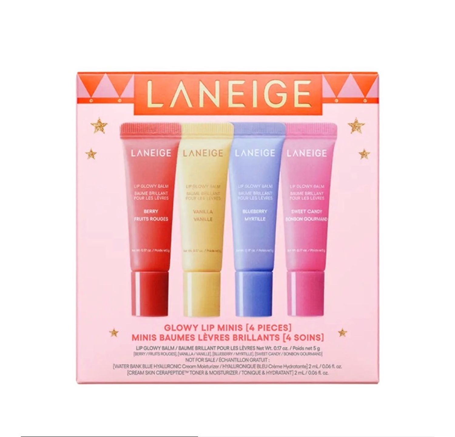 LANEIGE GLOWY LIP MINIS 5g*4=20g